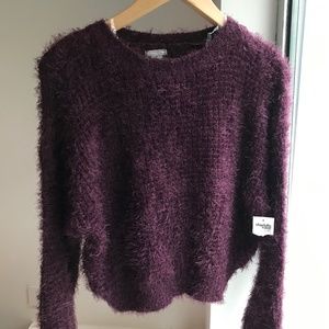 Faux-Fur long sleeve sweater